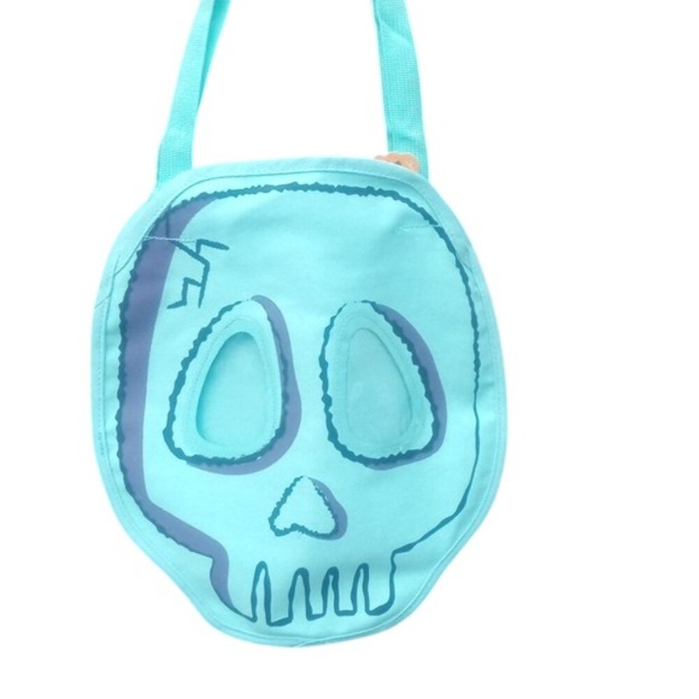 Teal Skull Bag/Trick or Treat Bag